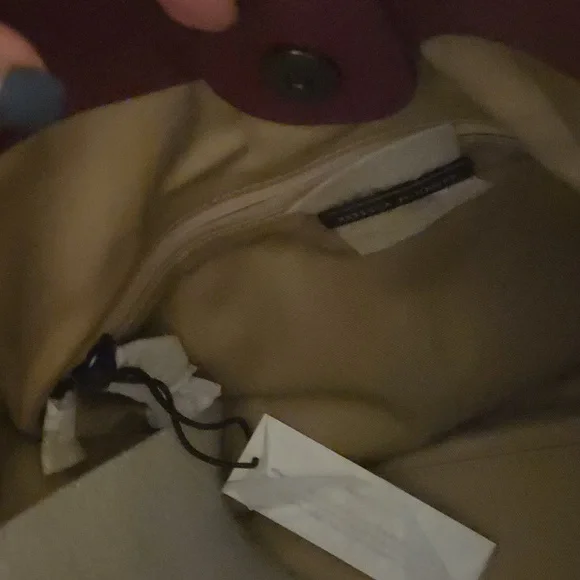 Rebecca Minkoff Burgundy Bucket Tote Bag - Picture 7 of 8